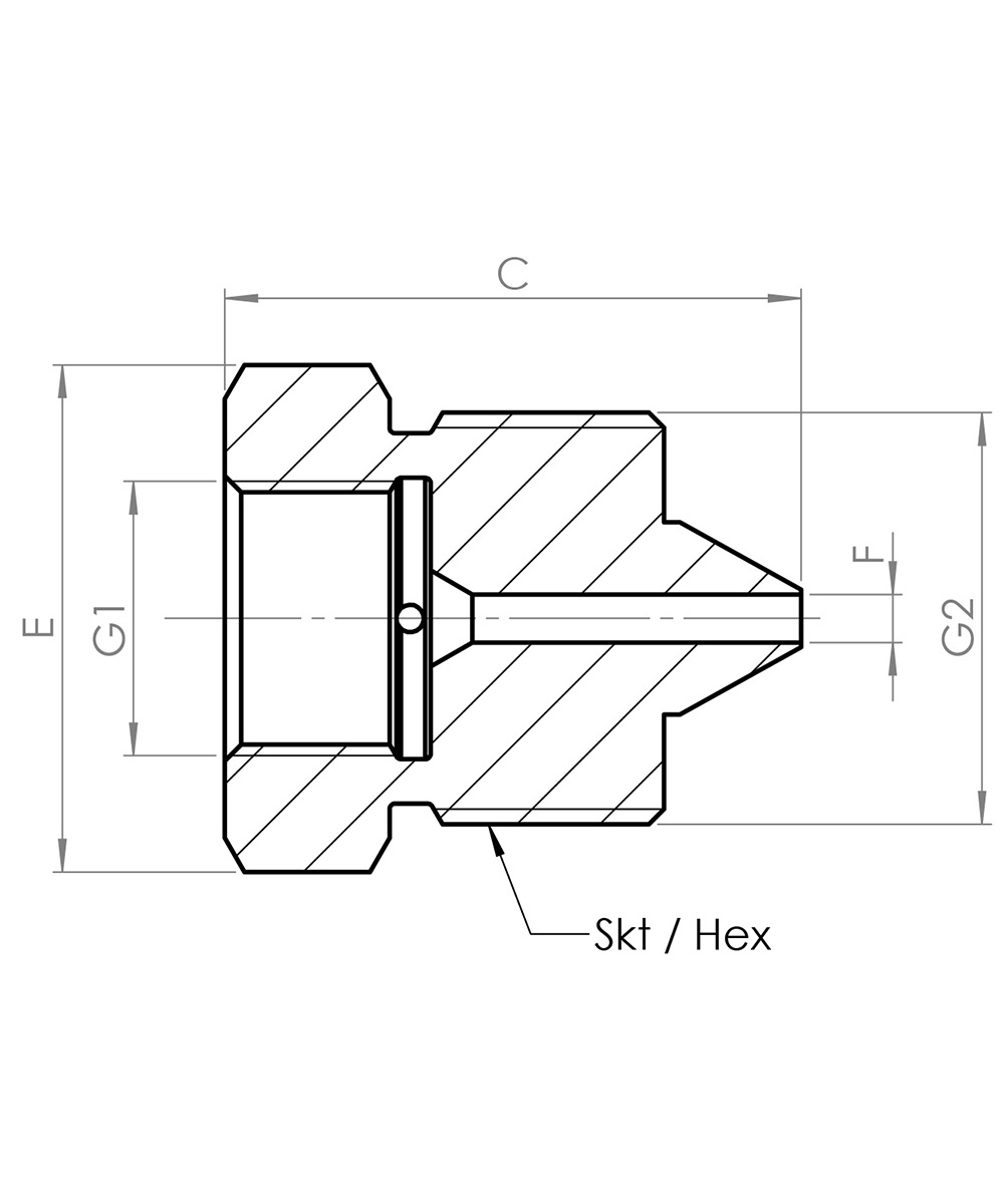 Reducer female-male M30x2a - M20x1,5i NW3,5 4.200 bar