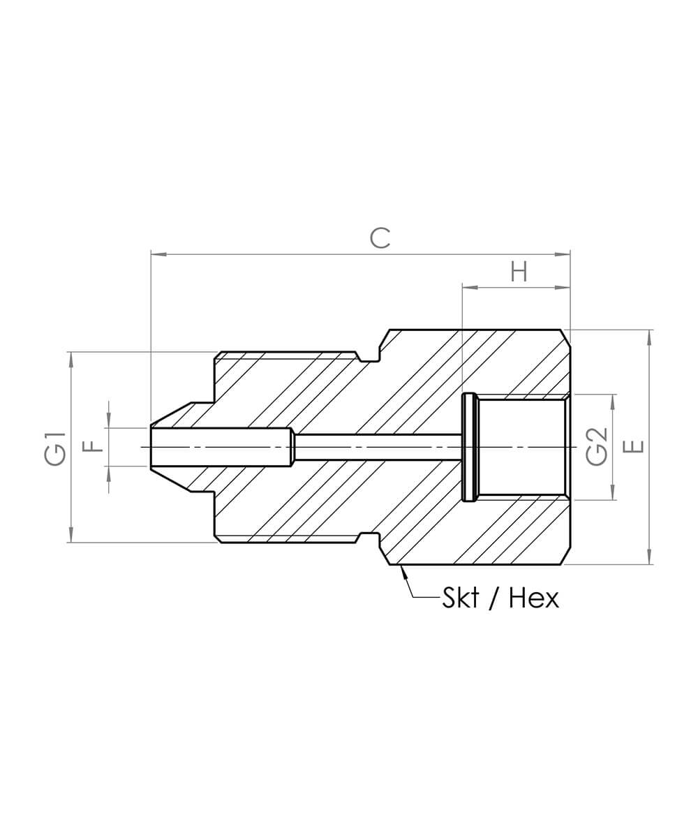 male-female: BSP thread M30x2a---G3_8i-NW6-1.000-bar