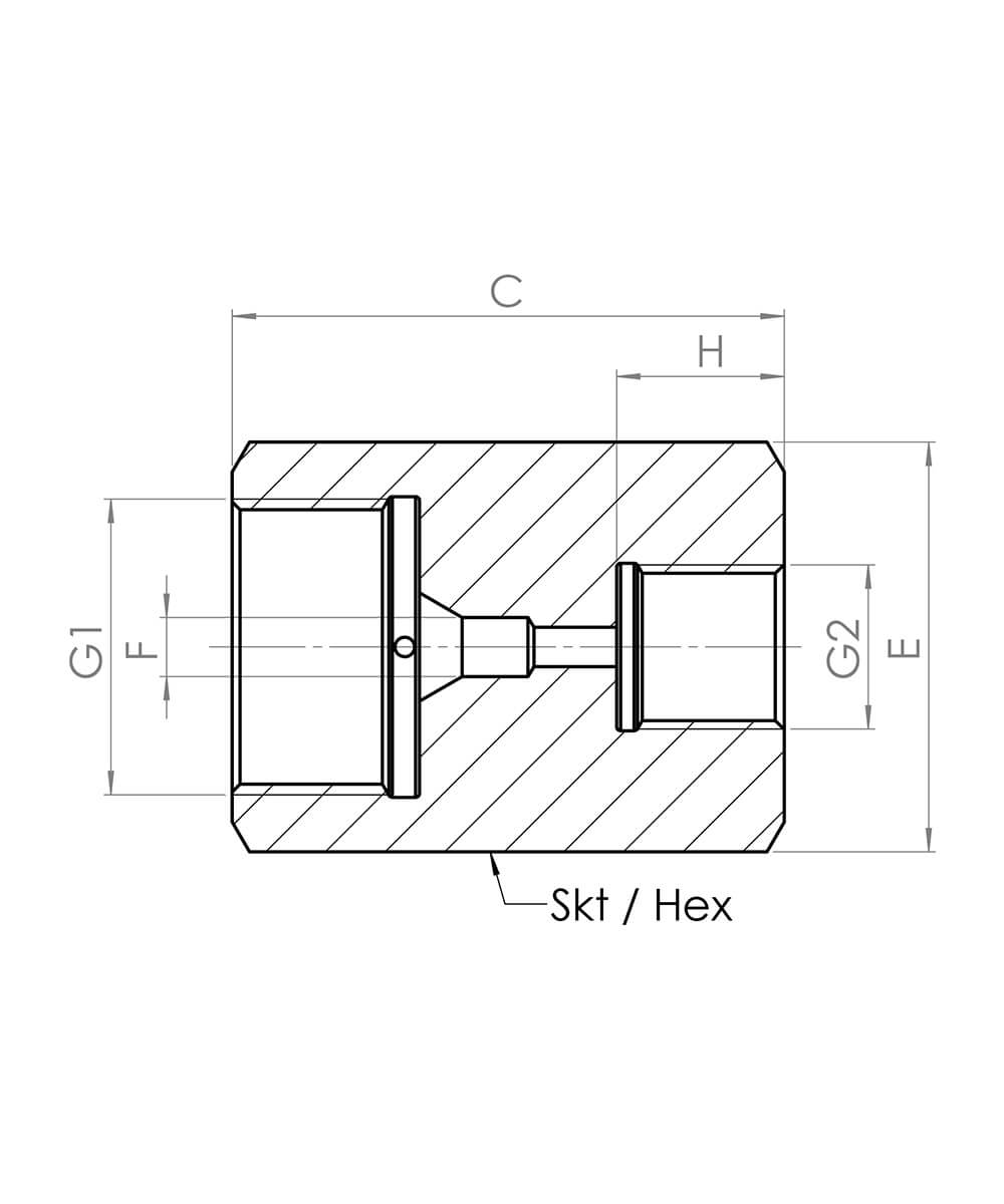 female-female: NPT thread M30x2-i-3_8NPTi-NW6-1.000-bar